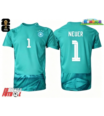 Alemania Manuel Neuer #1 Portero Primera Equipación Mundial 2026 Manga Corta Alemania Manuel Neuer #1 Portero Primera Equipación Mundial 2026 Manga Corta